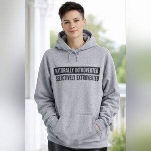 Gildan Gray Graphic Hoodie Women's  XL But Can Be Unisex